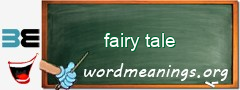 WordMeaning blackboard for fairy tale